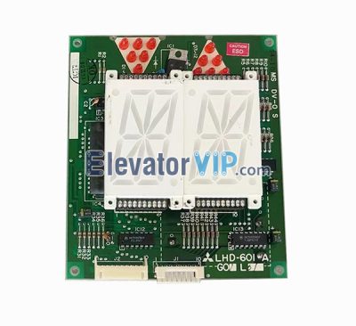 Mitsubishi Elevator Cabin SPVF Display Board, Mitsubishi Elevator Indicator PCB, LHD-601A, LHD-601AG01L01