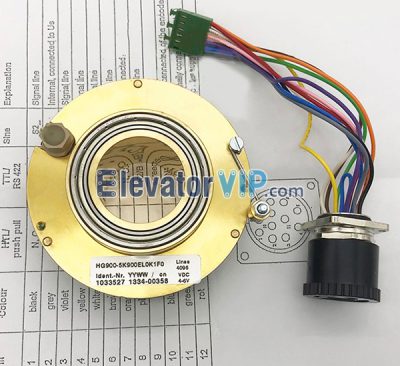 ThyssenKrupp Elevator Rotary Encoder, ThyssenKrupp Traction Machine Encoder, HG900-5K900EL0K1F0, HG 900E 4096, KM51178616