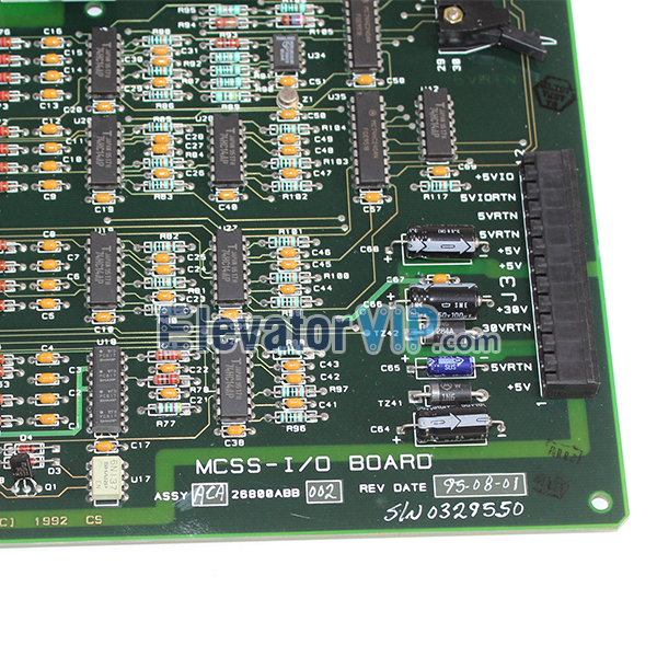 Otis Elevator E411 PCB, Otis Elevator MCSS-I/O Board, ACA26800ABB002, ABA26800ABB002