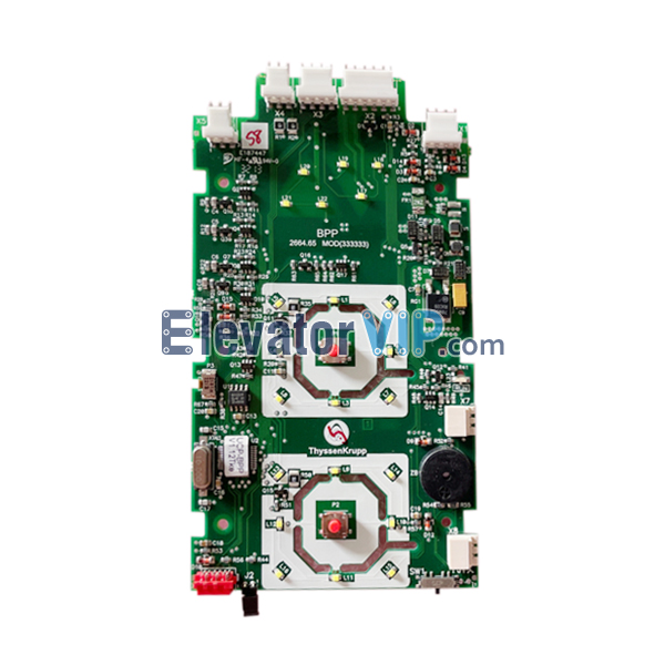 ThyssenKrupp Elevator LOP Board, ThyssenKrupp Elevator Push Button PCB, BPP 2664.65 MOD(333333)