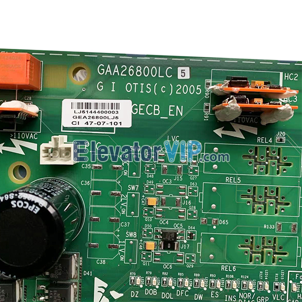 Otis Elevator GECB-EN Board, GCA26800LC5, GGA26800LJ5, GAA26800LC5, GEA26800LJ5