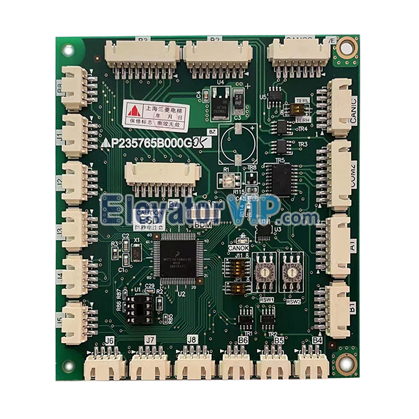 Mitsubishi Elevator COP Communication Board, P235765B000G05, P235765B000G01, P235765B000G02, P235765B000G03, P235765B000G04