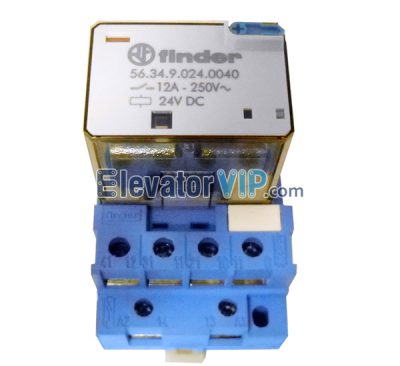 Finder Elevator Plug In Power Relay, 56.34.9.024.0040