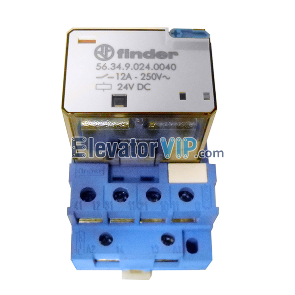 Finder Elevator Plug In Power Relay, 56.34.9.024.0040