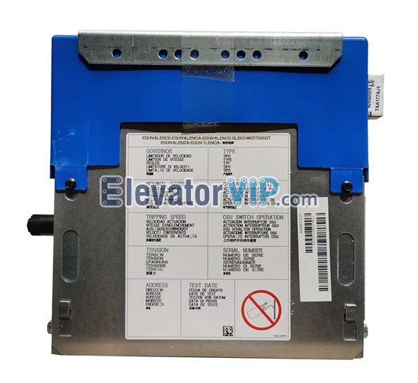 Otis Elevator OverSpeed Governor, Otis Elevator Speed Limiter, TBA20602A208, TBA20602A209, TBA20602A203