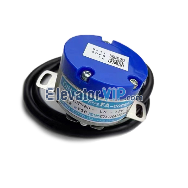 Mitsubishi Elevator Rotary Encoder, TS5246N556, X65AC-31, 48-8192P60-L6-12V, Tamagawa Elevator Encoder