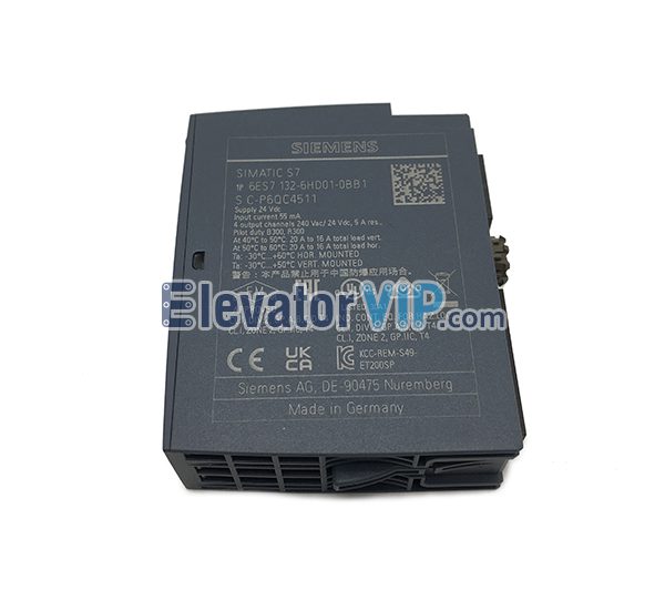 SIEMENS SIMATIC ET 200SP Relay Output Module, Elevator Relay Module, 6ES7132-6HD01-0BB1