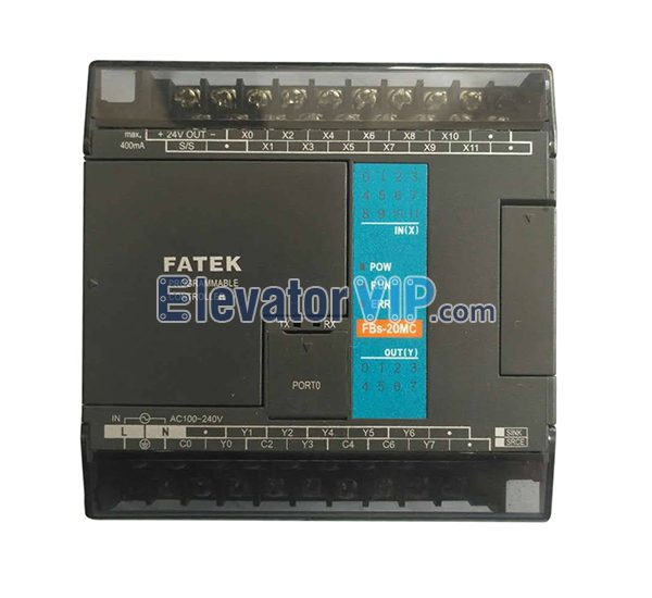 FATEK Elevator Programmable Controller, FATEK Elevator PLC, FBS-20MC, FBs-20MCR2-AC, FBS-24MC