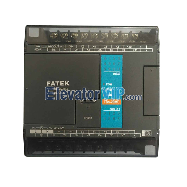 FATEK Elevator Programmable Controller, FATEK Elevator PLC, FBS-20MC, FBs-20MCR2-AC, FBS-24MC