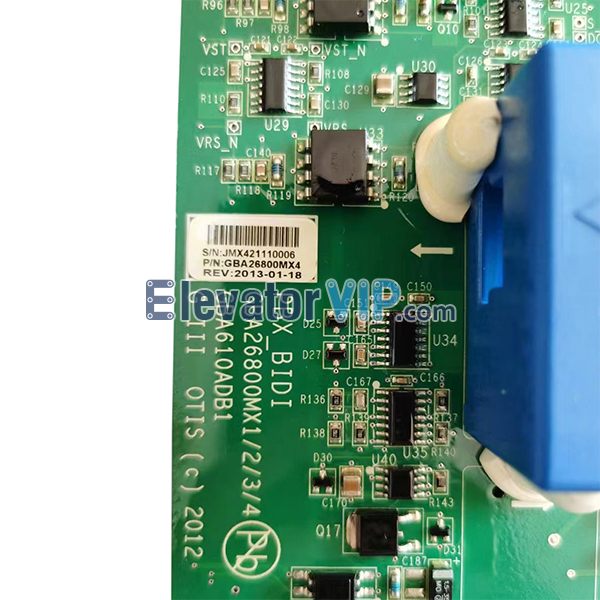 Otis Elevator PBX_BIDI Drive Board, GBA26800MX4, GBA610ADB1