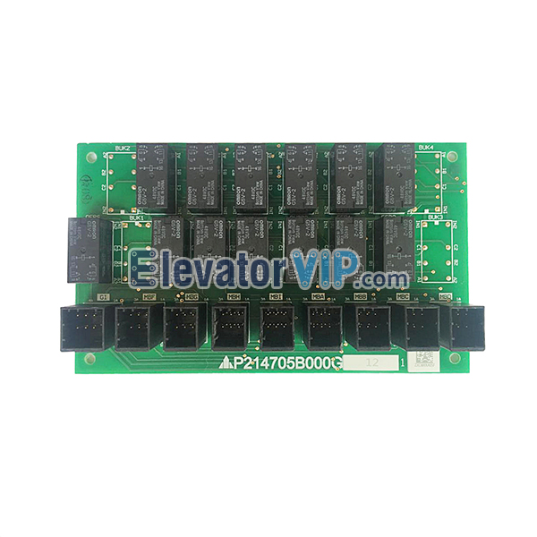 Mitsubishi Elevator Group Control Interface Board, P214705B000G12, P214705B000G02, P214705B000G03, P214705B000G13