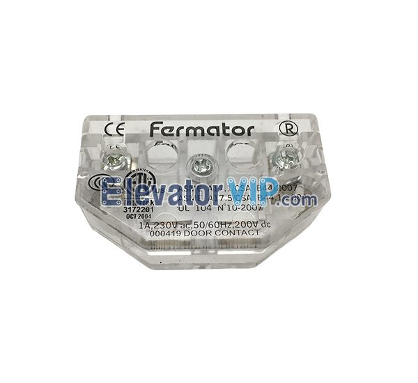 Thyssenkrupp Elevator Landing Door Lock Switch, Elevator Door Contact, Fermator Door Contact, 000419, 005546