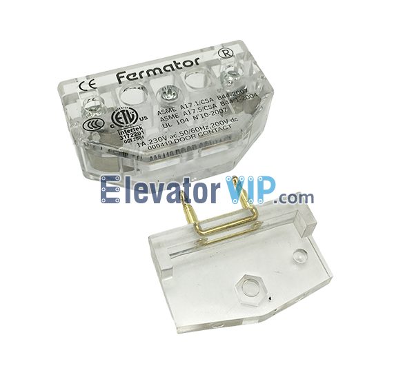 Thyssenkrupp Elevator Landing Door Lock Switch, Elevator Door Contact, Fermator Door Contact, 000419, 005546