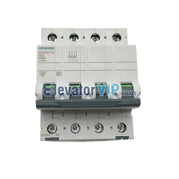 SIEMENS Miniature Circuit Breaker, Elevator Breaker, 5SL6625-7CC, 5SL6625-7