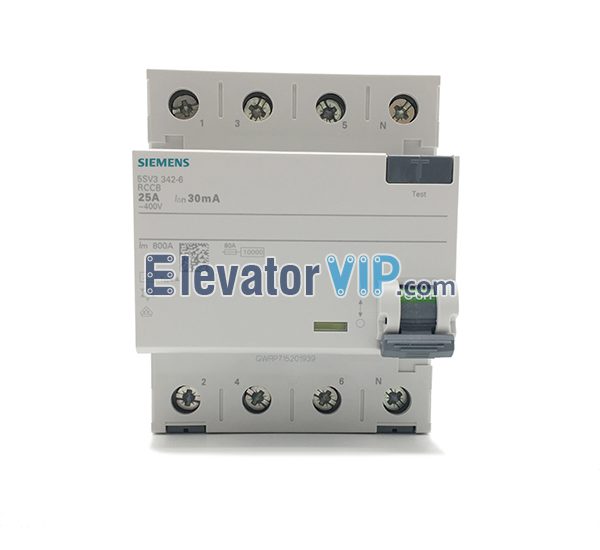 Siemens Residual Current Circuit Breaker, 5SV3342-6, Elevator Breaker
