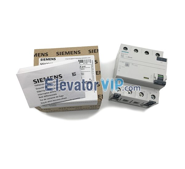 Siemens Residual Current Circuit Breaker, 5SV3342-6, Elevator Breaker