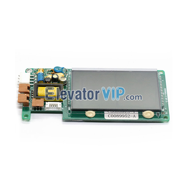 Hitachi Elevator LCD Display Board, C0089952-A, 65000614-C1, VIB-668