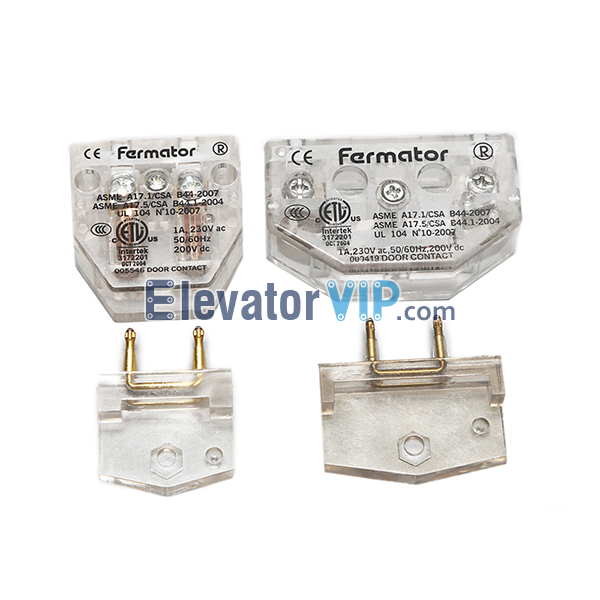 Thyssenkrupp Elevator Landing Door Lock Switch, Elevator Door Secondary Lock Contact, Fermator 005546 Door contact, Fermator 000419 Door contact