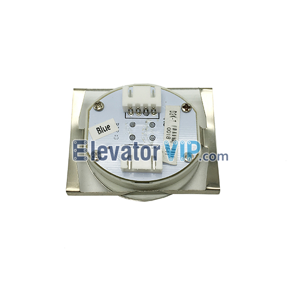 Golden Elevator Push Button, D2K-T, MC-T4.1, Convexity Surface Elevator Push Button