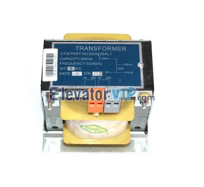 Otis Elevator Control Cabinet Transformer, DAA225AL1