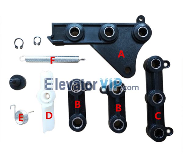 Otis Elevator AT120 Door Vane Swing Arm Support, Otis AT120 Door Vane Triangle Connecting Rod