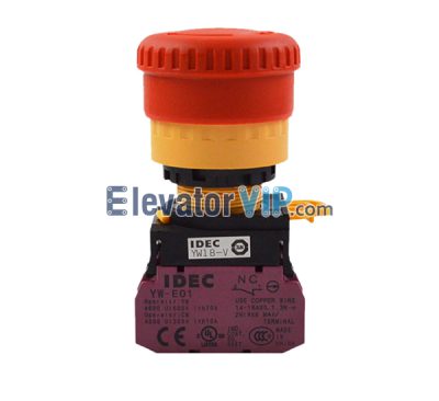 Hitachi Elevator Emergency Stop Switch Button, IDEC YW-E01