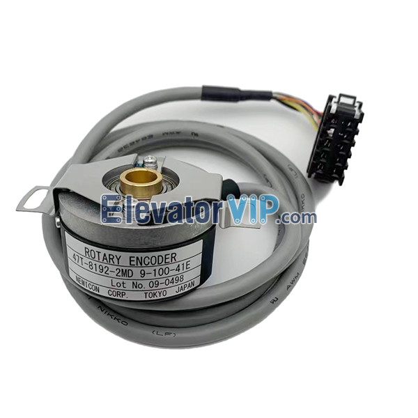 Fujitec Elevator Rotary Encoder, 47T-8192-2MD, 9-100-41E