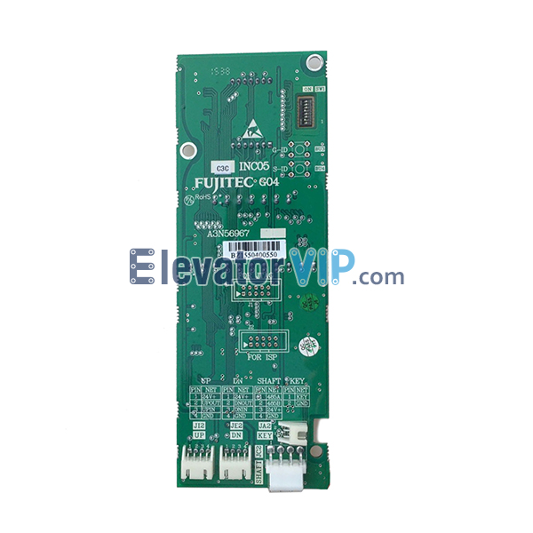 Fujitec Elevator LOP Display Board, A3N56967, INC05 G04 Indicator
