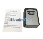 Key Safe Lock Box, Wall Mount Restricted Key Lock Box with Password, Outdoor Storage Key Lock Box, House Key Storage Box, Waterproof Combination Key Lockbox, Elevator Key Lock Box