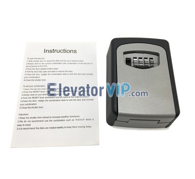 Key Safe Lock Box, Wall Mount Restricted Key Lock Box with Password, Outdoor Storage Key Lock Box, House Key Storage Box, Waterproof Combination Key Lockbox, Elevator Key Lock Box