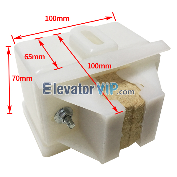 Elevator Lubricator, Lift Rail Oiler, Elevator Lubricator Pad, Elevator Square Felt Block for Oil Cup, Elevator Guide Rail Oiler, OTIS Elevator Guide Rail Lubricator, KONE Lift Guide Rail Oiler, Mitsubishi Rail Lubricator, Elevator Rail Lubricator Manufacturer, Cheap Lift Rail Oiler for Sale