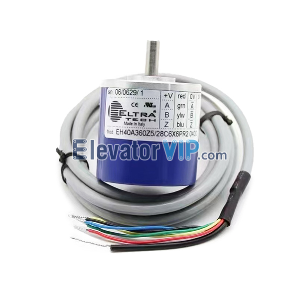 Elevator Rotary Encoder, ELtra Revolving Encoder, EH40A360Z5/28C6X6PR2