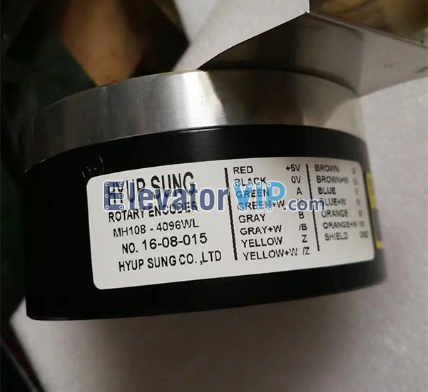 Sigma Elevator Rotary Encoder, MH108-4096WL, HYUP SUNG Encoder