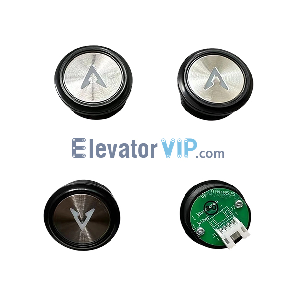 Otis Elevator Push Button, A4N49525, A4J49524