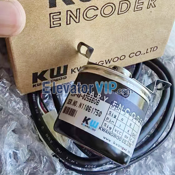 Sigma Elevator Rotary Encoder, Sigma Escalator Rotary Encoder, RIA-40-0256B0B, KWANGWOO Hollow Shaft Encoder