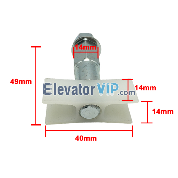 Fermator S200 K200 K300 Elevator Landing Door Shoe, ThyssenKrupp Elevator Landing Door Sliding Block Nylon