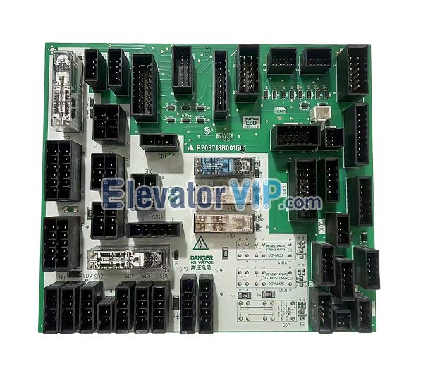 Mitsubishi Elevator LEG-II R1SR1 Interface Board, P203718B001G01, P203718B001G11, P203718B001G02
