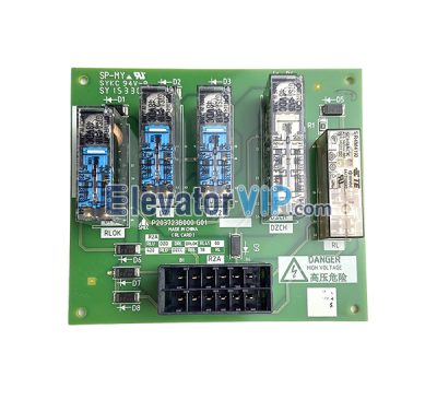 Mitsubishi Elevator Releveling Relay Board, P203723B000G01, P203723B000G11, P203723B001G01