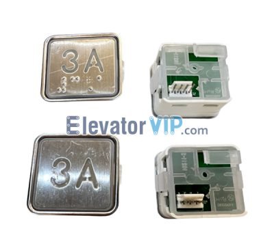 ThyssenKrupp Elevator Push Button, BST MT42 Push Button, A4N10193, A4J10194