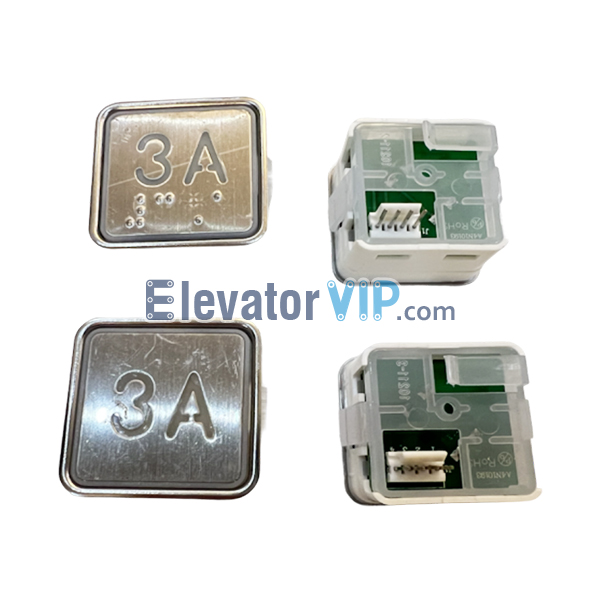 ThyssenKrupp Elevator Push Button, BST MT42 Push Button, A4N10193, A4J10194