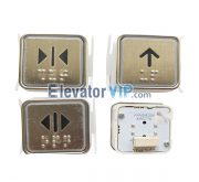 ThyssenKrupp Elevator Square Push Button, A4N58315, KAS791, A4J58314, MT42G01
