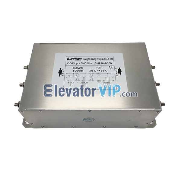 SunHenry Filter, Shangheng High Voltage Inverter Filter, Elevator VVVF Input EMC Filter, SH920H-100
