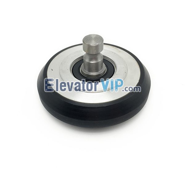 456AK4 Otis Elevator Rubber Guide Shoe Roller with Axle 95×24.5×6203