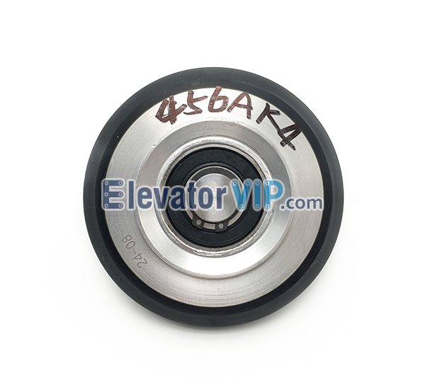 456AK4 Otis Elevator Rubber Guide Shoe Roller with Axle 95×24.5×6203