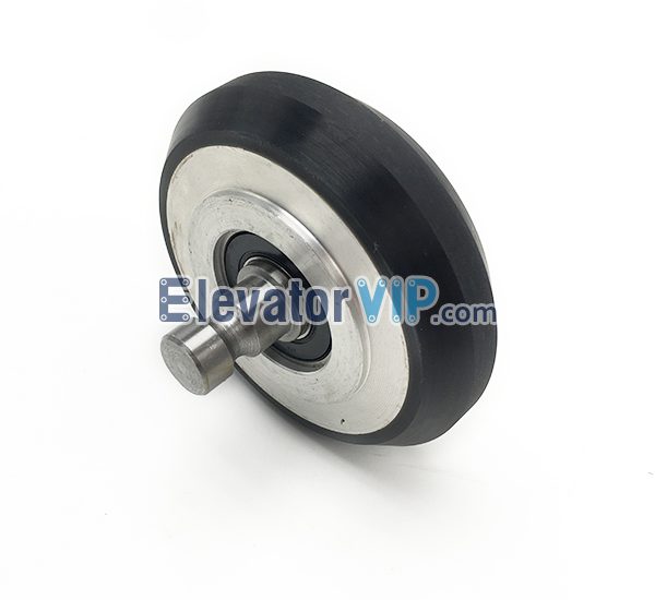 456AK4 Otis Elevator Rubber Guide Shoe Roller with Axle 95×24.5×6203