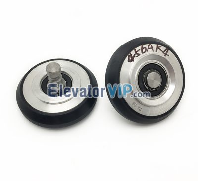 456AK4 Elevator Rubber Guide Shoe Roller with Axle 95×24.5×6203