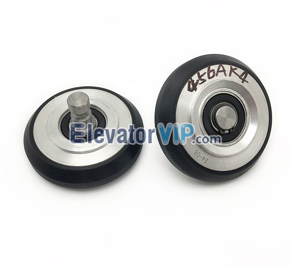 456AK4 Otis Elevator Rubber Guide Shoe Roller with Axle 95×24.5×6203