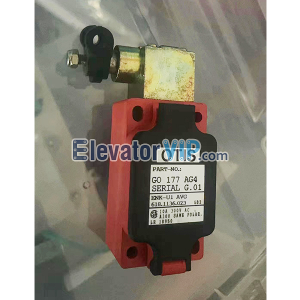 Otis Escalator Handrail Breaking Safety Switch, GO177AG4, ENK-U1 AVG, 618.1136.023