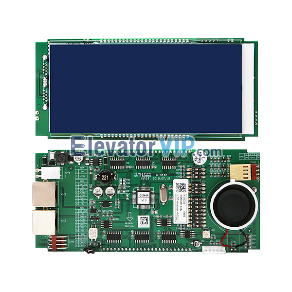 ThyssenKrupp Elevator LCD Display Board, A3N63370, G-944A, 99500010384