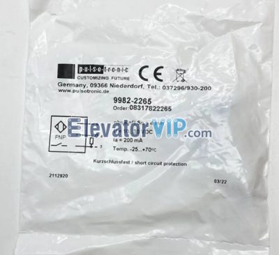 Elevator Proximity Switch Sensor, PULSOTRONIC, 9982-2300, 9982-2265, 9964-4065, 9914-0800, 9914-0962